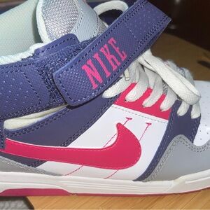 Nike Sneakers Youth size 5.5 White Purple SB Morgan Mid 2 Lace Up Shoe